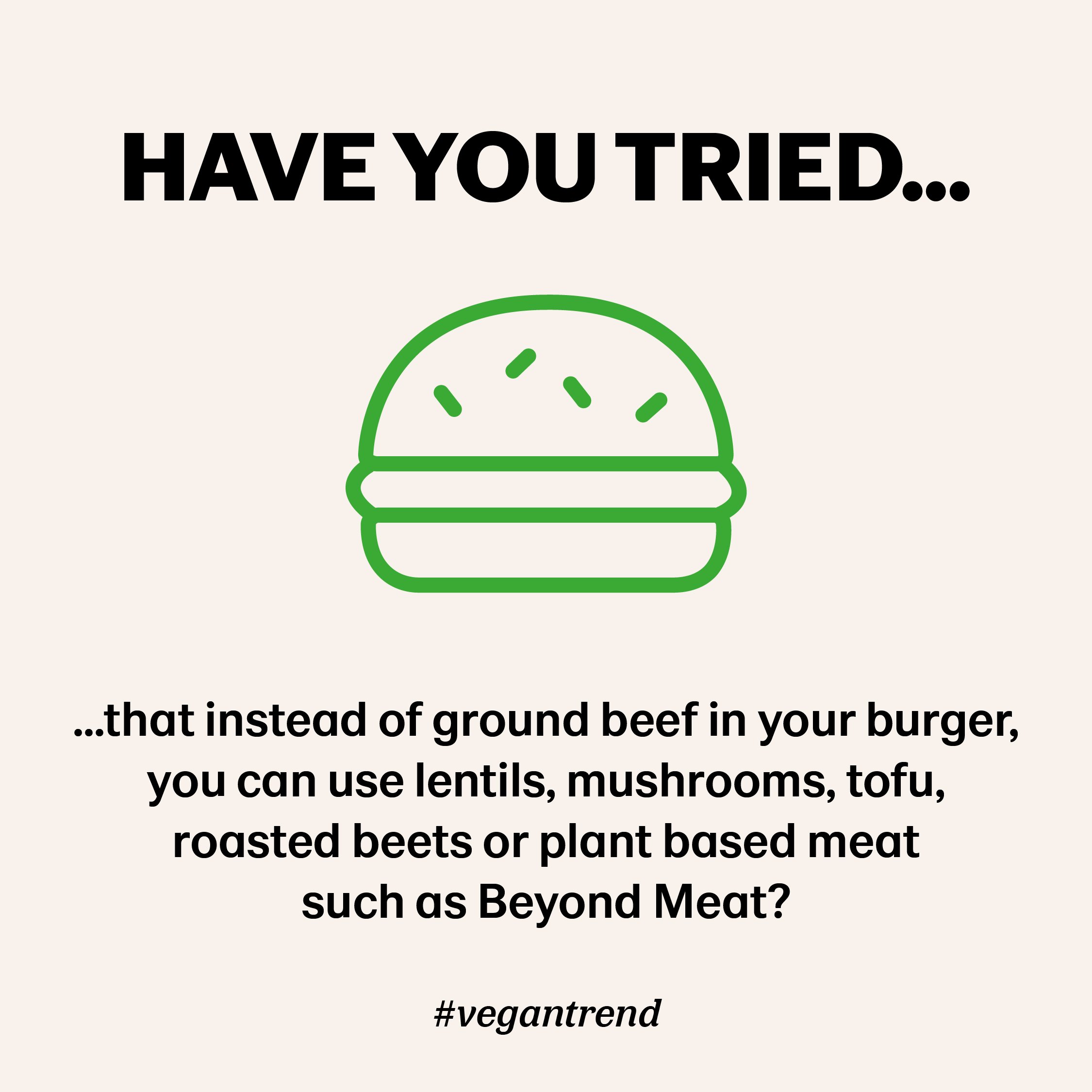 Meat free vegan burger